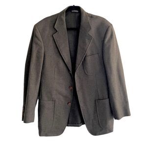 SAMUELSOHN J.P. TILFORD Button Front Blazer Jacket Sport Coat Brown 41